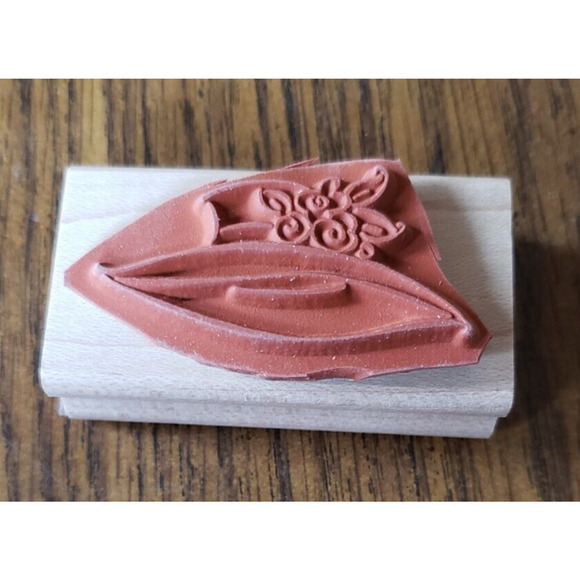 Stampin Up! Lot of 5 Wood Mounted Stamps Hats Off Boa Babe - Picture 5 of 13